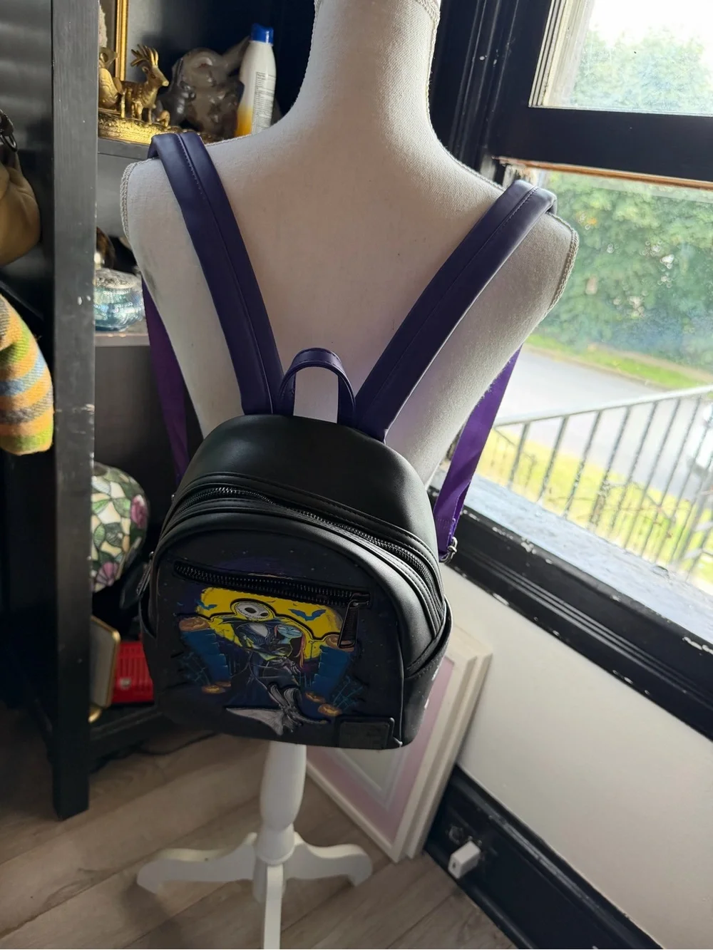 Loungefly The Nightmare Before Christmas Black & Purple Backpack
